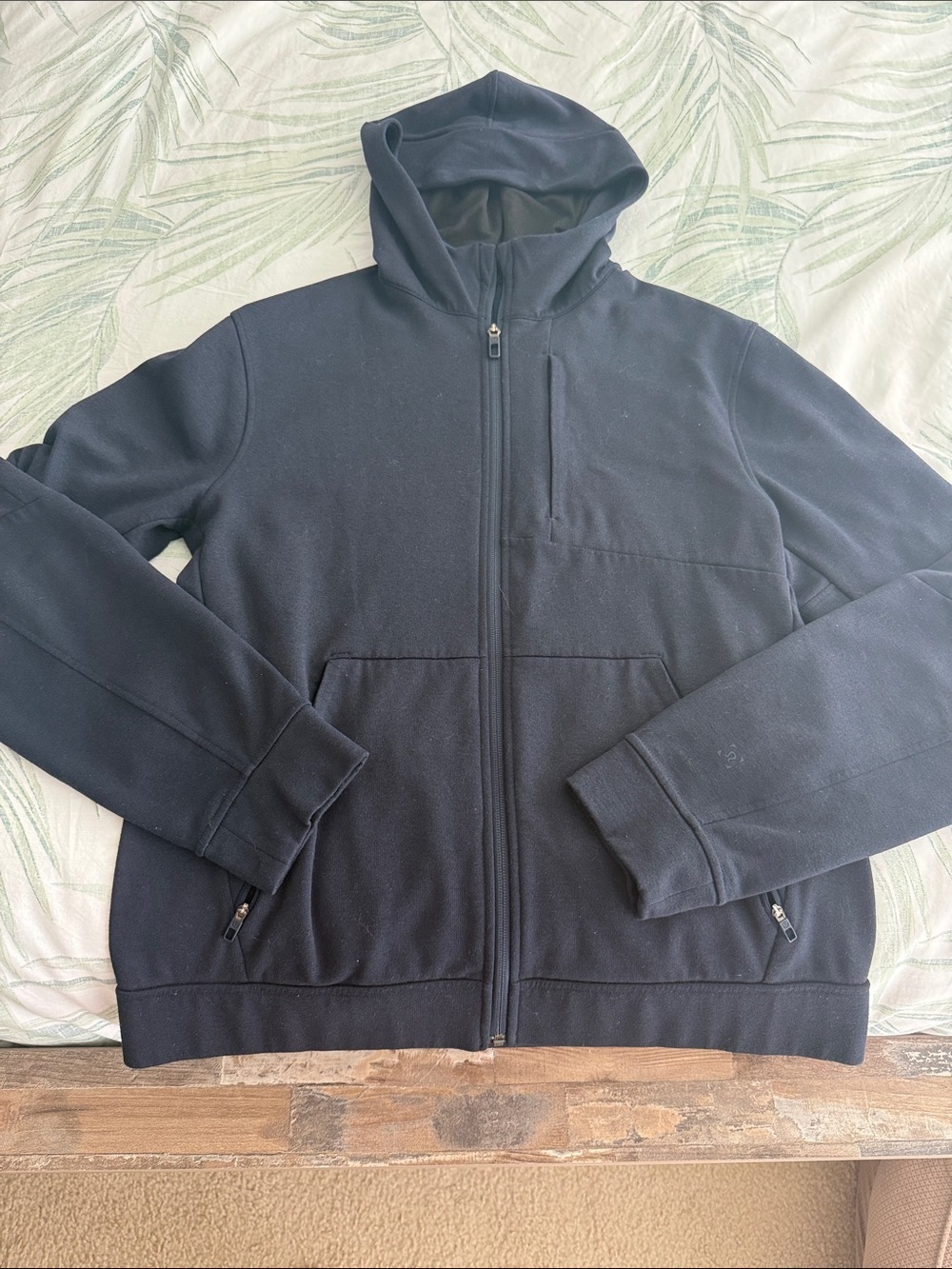 Lululemon Men's Hooded Full-Zip Sweater Jacket - Navy